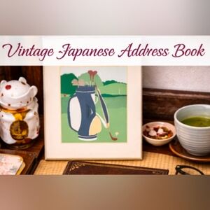 OTAGIRI Curtis-Swann Lacquerware Impossible Dream Golf Bag Address Book Japan